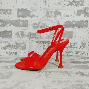 New Marc Fisher Calisty Red Strappy Heeled Sandal M534